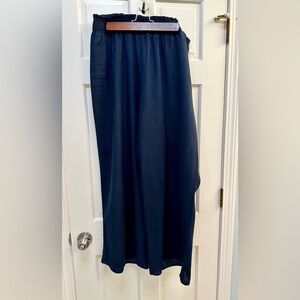 Ellen Tracy Wide Leg Linen Pants XL